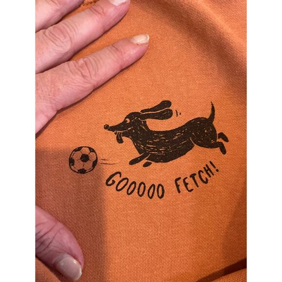 H&M Kids’ Sweatshirt, Rust Orange, “Good Dog” Graphic, Size US 5T/6 - Picture 4 of 7